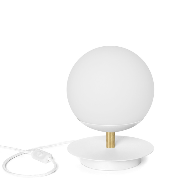 PLAAT ST WHITE/BRASS
