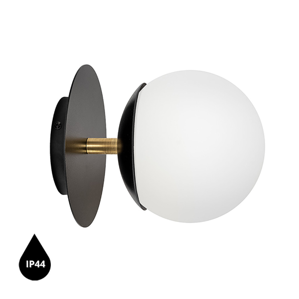 PLAAT C BLACK/BRASS IP44